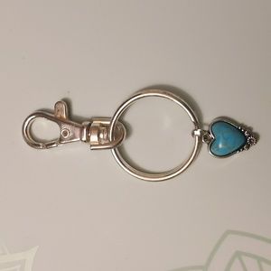 Blue Heart keychain/bag charm